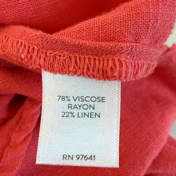 J. Jill Dress Lot – Coral Button Front Dress + Black Gingham Dress | Large - Picture 5 of 16
